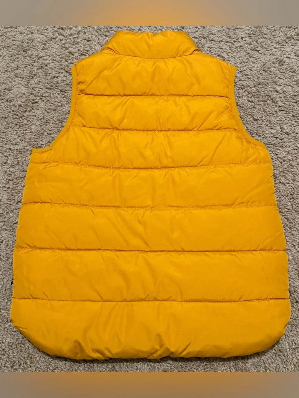 Gap ColdControl Yellow Puffer Vest Size 5Y Water Resistant Insulated Zip